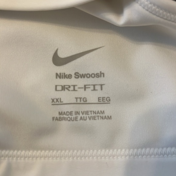 NWT Nike Swoosh Plus Size White Sports Bra Dri-fit Classic Style, Sz XXL - Picture 7 of 11
